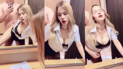 试衣间开操真刺激外面还有人